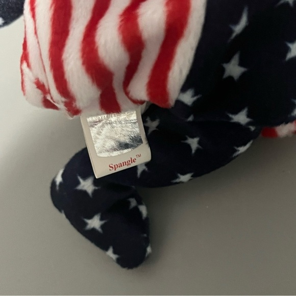 Ty Beanie Babies Spangle the Bear Pink Face Plush 1999 NWT Retired - Picture 7 of 8